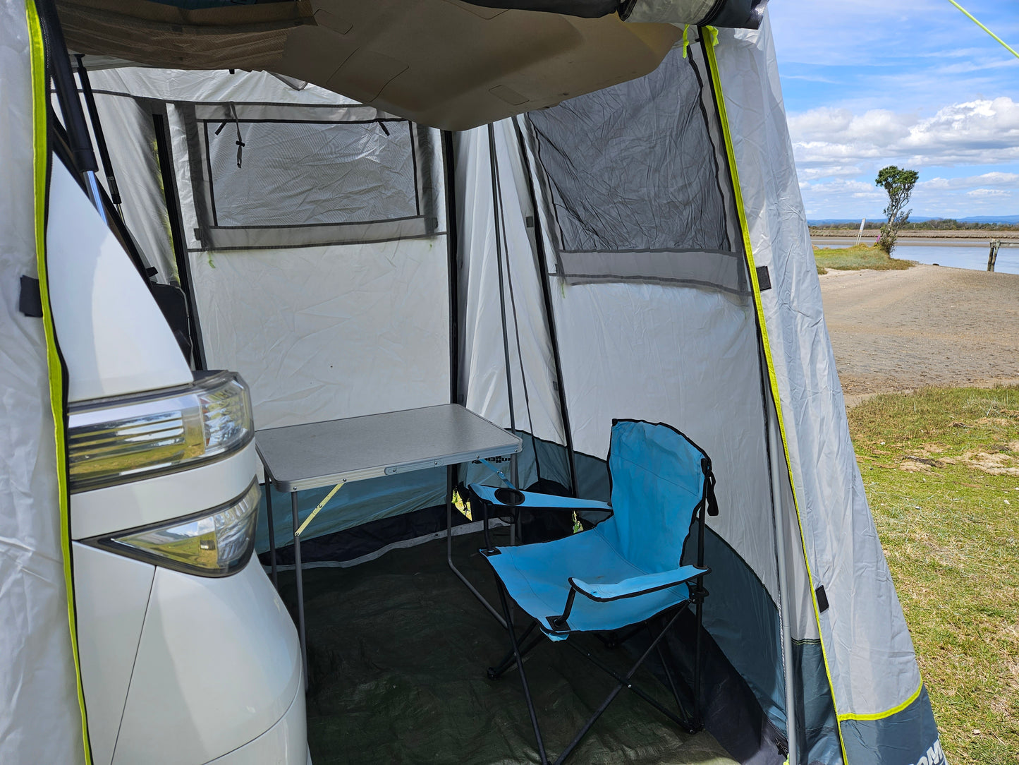 Campervans Tailgate and Awning Tent.