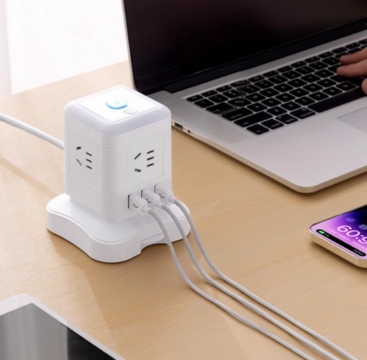 Three-dimensional socket multi-function, with USB fast charge