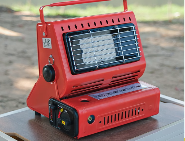 Camping Portable outdoor cassette small gas heater.  Excellent winter tent gas heater