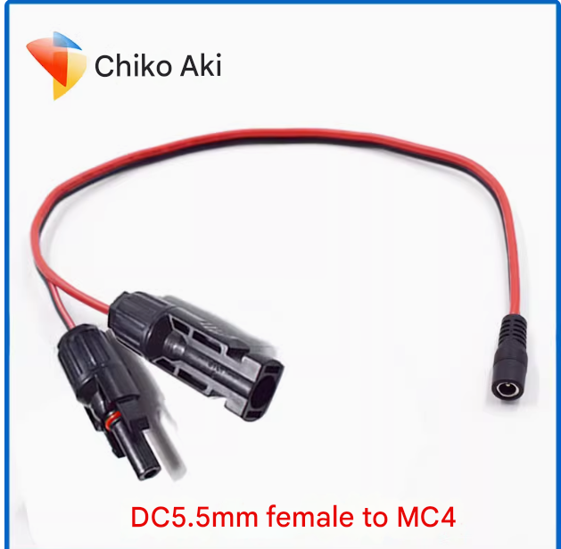 Solar Connector to Power Supply charging cable