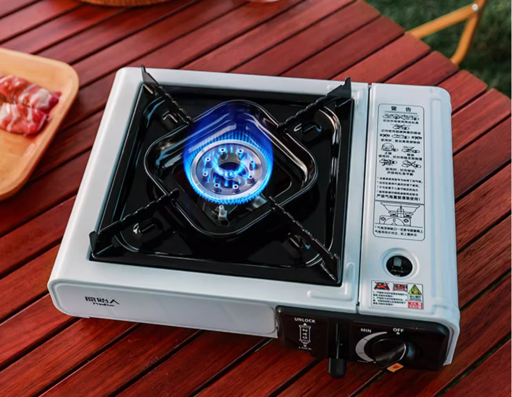 Camping Portable Cassette Gas Cooker and Windshield>Campers>Picnic>outdoor>Family>emergency cooking