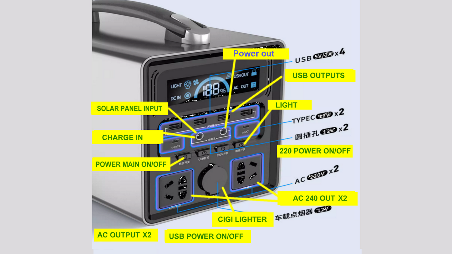 Camping and house for emergency Power Station, Summer Special Sale!!